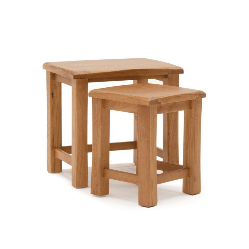 Breeze Oak Nest of Tables | The Furniture Mega Store