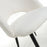 Atlantic White Boucle Dining Chairs - Sold In Pairs - The Furniture Mega Store 