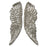 Medium Angel Wings Wall Art - Silver - The Furniture Mega Store 