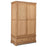 Cannes Natural Oak 2 Door Full Hanging Wardrobe - The Furniture Mega Store 