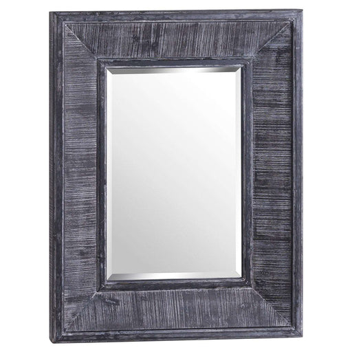 Arthur Grey Large Wooden Wall Mirror - The Furniture Mega Store 