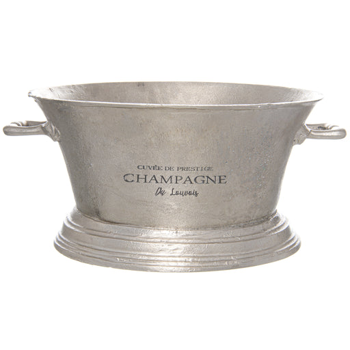 Large Antique Pewter Champagne Cooler - The Furniture Mega Store 