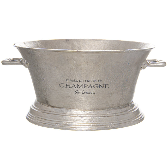 Large Antique Pewter Champagne Cooler - The Furniture Mega Store 