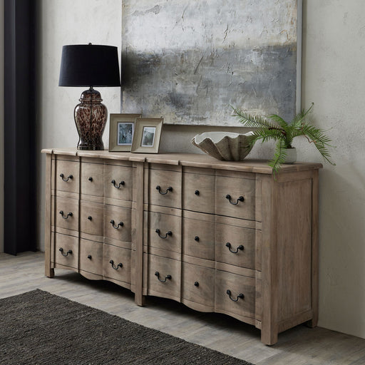 Grove Collection 6 Drawer Wide Chest - The Furniture Mega Store 