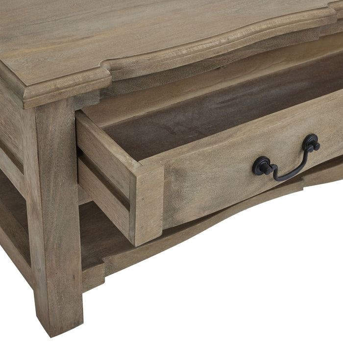 Grove Collection 2 Drawer Coffee Table - The Furniture Mega Store 