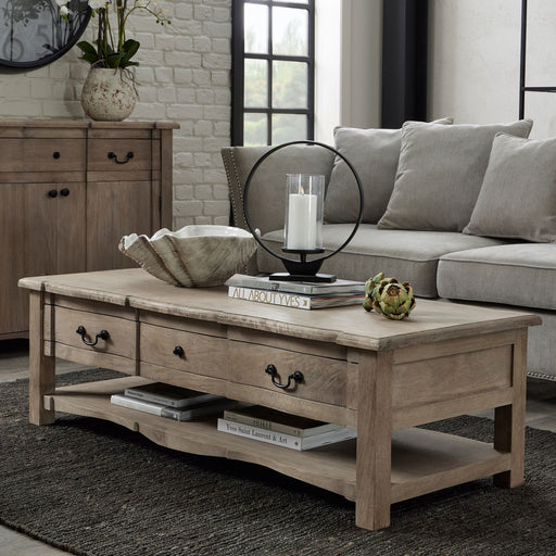 Grove Collection 2 Drawer Coffee Table - The Furniture Mega Store 