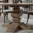 Grove Round 150cm Pedestal Dining Table & 4 Dining Chairs - The Furniture Mega Store 