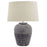 Amalfi Grey Stone Carved Lamp - The Furniture Mega Store 