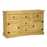 Corona 2 Door 5 Drawer Large Sideboard - Distressed Waxed Pine - The Furniture Mega Store 
