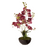 Extra Large Real Touch Purple Orchid Plant In Black Ceramic Pot - 81cm Tall - The Furniture Mega Store 