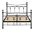 Annabelle 4'6 Double Bed - Antique Nickel - The Furniture Mega Store 