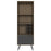 Vegas Grey Melamine Tall Drinks Cabinet with Hairpin Legs - The Furniture Mega Store 