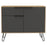 Vegas Grey Melamine Small Sideboard with Hairpin Legs - The Furniture Mega Store 