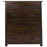 Boston Dark Wood 5 Drawer Chest - The Furniture Mega Store 