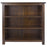 Boston Dark Wood Low Bookcase - The Furniture Mega Store 