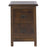 Boston Dark Wood Petite Bedside Cabinet - The Furniture Mega Store 