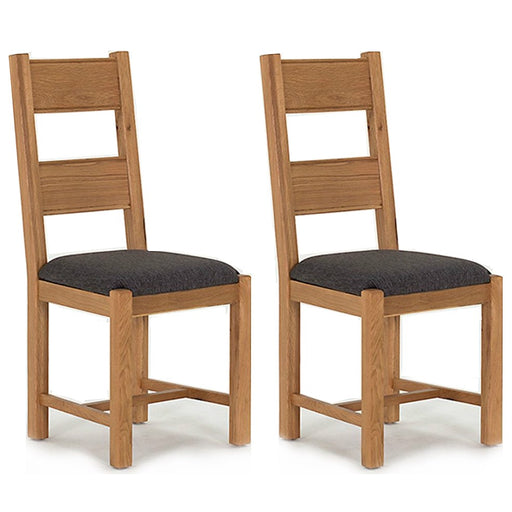 Breeze Oak Grey Dining Chair (Sold in Pairs) - The Furniture Mega Store 