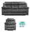 Berlin Fabric 3 Seater Recliner Sofa & 1 Recliner Armchair Set - Choice Of Colours - The Furniture Mega Store 