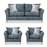 Gabrielle 3 Seater Sofa & 2 Armchairs - Set - The Furniture Mega Store 