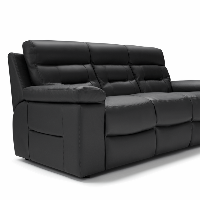 Amalfi Full Grain Italian Leather Sofa & Armchair Collection - Choice Of Colours - The Furniture Mega Store 