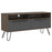 Vegas Grey Melamine Wide TV Unit with Hairpin Legs - The Furniture Mega Store 