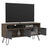 Vegas Grey Melamine Wide TV Unit with Hairpin Legs - The Furniture Mega Store 