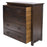 Boston Dark Wood 4 Drawer Chest - The Furniture Mega Store 