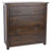 Boston Dark Wood 4 Drawer Chest - The Furniture Mega Store 