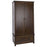 Boston Dark Wood 90cm Combi Wardrobe - The Furniture Mega Store 