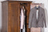 Boston Dark Wood 90cm Combi Wardrobe - The Furniture Mega Store 