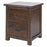 Boston Dark Wood Bedside Cabinet - The Furniture Mega Store 