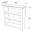 Boston Dark Wood Low Bookcase - The Furniture Mega Store 