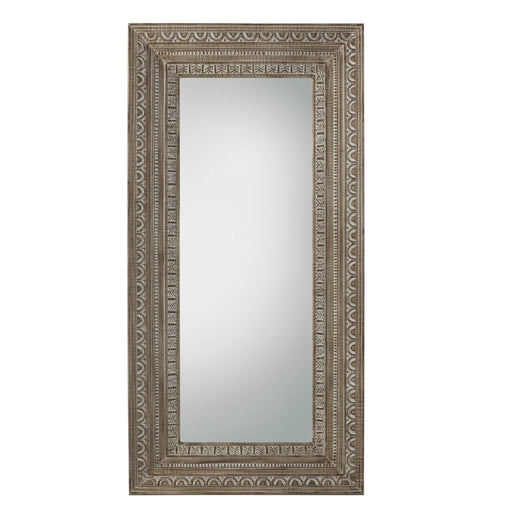 Agara Carved Detail Large Leaner Mirror - The Furniture Mega Store
