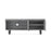 Dalston Grey Oak Large TV Unit, 130cm with Storage for Television Upto 50in Plasma - The Furniture Mega Store 