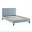 Picasso Duck Egg Blue Fabric Bedstead 4ft 6 Double Bed - The Furniture Mega Store 