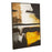 Astratto Black & Ochre Framed Wall Art - The Furniture Mega Store 