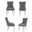 Richmond Grey Fabric Button Tufted Dining Chairs - Sold In Pairs - The Furniture Mega Store 