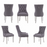 Richmond Grey Fabric Button Tufted Dining Chairs - Sold In Pairs - The Furniture Mega Store 