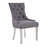 Richmond Grey Fabric Button Tufted Dining Chairs - Sold In Pairs - The Furniture Mega Store 