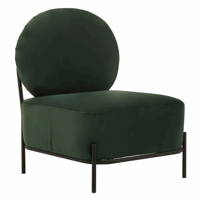 Hayek Green Velvet Armchair - The Furniture Mega Store 