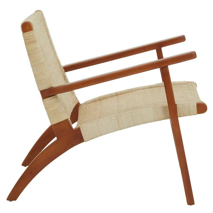 Juan Woven Chair In Natural Rattan - The Furniture Mega Store 