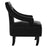 Faye Black Velvet Accent Chair - The Furniture Mega Store 