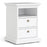 Parisian Package - Bedside 2 Drawers + Chest of 4 Drawers + 2 Door Wardrobe - White - The Furniture Mega Store 