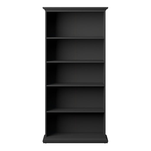 Parisian Tall Bookcase in Matt Grey - The Furniture Mega Store 