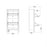 Barcelona Shoe cabinet 2 compartments - Matt Black - The Furniture Mega Store 