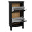 Barcelona Shoe cabinet 2 compartments - Matt Black - The Furniture Mega Store 