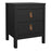 Barcelona - Bedside Table 2 drawers +  3+2 Drawer Chest + 2 Door Wardrobe - Matt Black - The Furniture Mega Store 