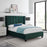 Alegra Emerald Green 4"6 Double Bed - The Furniture Mega Store 