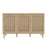 Camila Rattan 3 Door Sideboard - Due In Stock Around 25/10-2023 - The Furniture Mega Store 