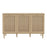 Camila Rattan 3 Door Sideboard - Due In Stock Around 25/10-2023 - The Furniture Mega Store 
